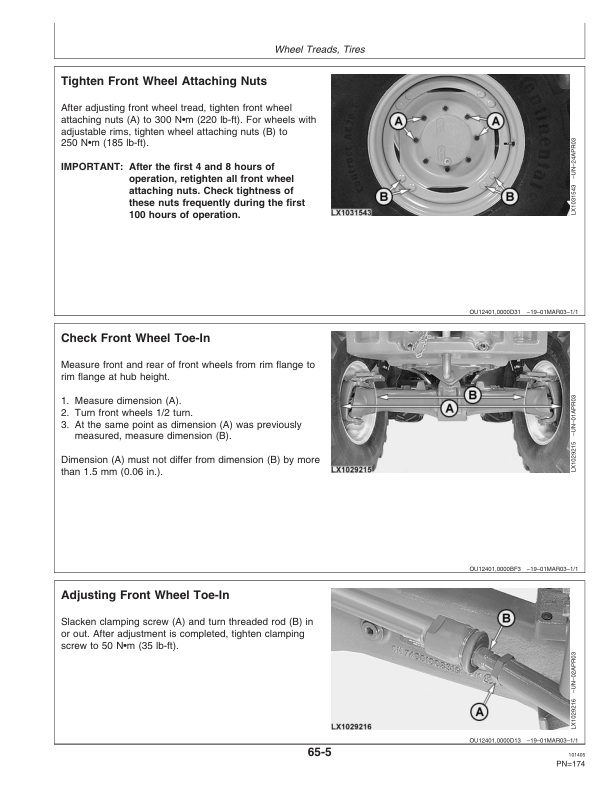 John Deere 6120, 6220, 6320, 6420, 6120L, 6220L, 6320L, 6420L & 6520L Tractors Operator's Manual (OMAL162071) - Image 2