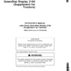John Deere GreenStar Display 2100 (Supplement for Tractors) Operator's Manual (OMAL164753)