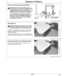 Alternative view of John Deere 6110E (-001473), 6125E (-000620) Tractors Operator's Manual (OMAL205734)