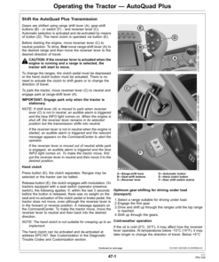 Alternative view of John Deere 7130, 7230, 7330, 7430 & 7530 Premium Tractors (North American Export Edition) Operator's Manual (OMAL206902)