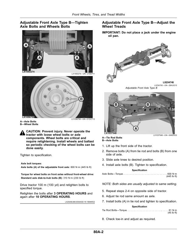 John Deere Tractors 6110M to 6155M (MY20-) with Open Operator's Station Operator's Manual (OMAL232870) - Image 2