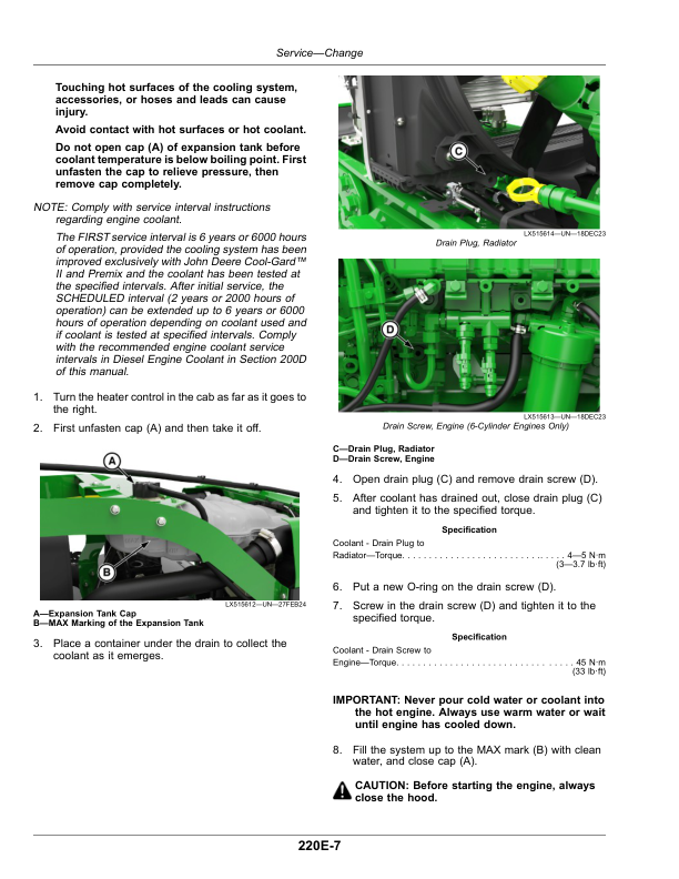 John Deere Tractors 6M 230, 6M 250 (MT) (MY25- ), 6-Cylinder Engines 6068U Operator's Manual (OMAL243900) - Image 4