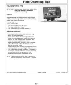 Alternative view of John Deere Row-Trak Guidance System Operator's Manual (OMAR115001)