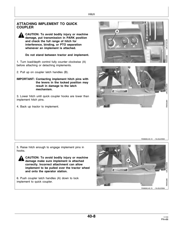 John Deere 8100, 8200, 8300 & 8400 Tractors North America Edition (024001- ) Operator's Manual (OMAR162529) - Image 4