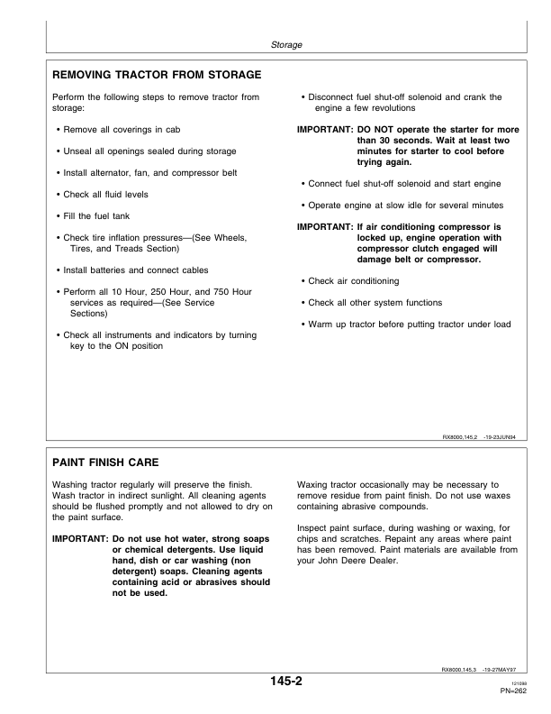 John Deere 8100, 8200, 8300 & 8400 Tractors European Edition (024001- ) Operator's Manual (OMAR162536) - Image 3