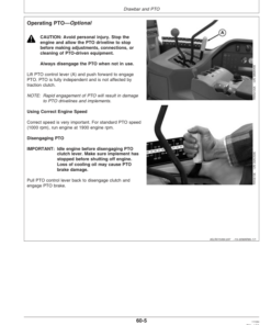Alternative view of John Deere 9100, 9200, 9300, 9400 Tractors (-030000) Operator's Manual (OMAR165770)