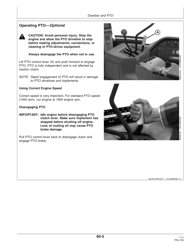 John Deere 9100, 9200, 9300, 9400 Tractors (-030000) Operator's Manual (OMAR165770) - Image 2