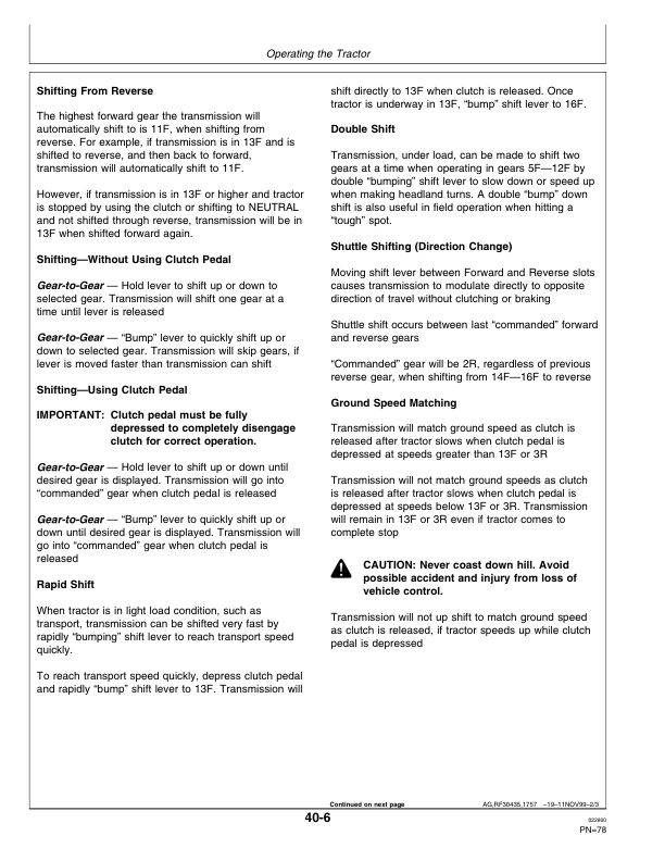 John Deere 8110T, 8210T, 8210T, 8410T Tractors Operator's Manual (OMAR168280) - Image 3
