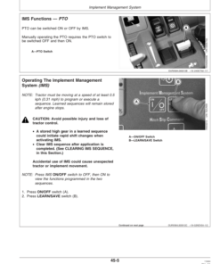 Alternative view of John Deere 8120T, 8220T, 8320T, 8420T & 8520T Tractors (North America Region) Operator's Manual (OMAR178071)