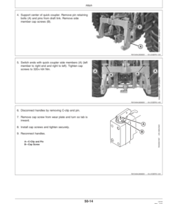 Alternative view of John Deere 8120, 8220, 8320, 8420, 8520 Tractors (Export Region) Operator's Manual (OMAR178076)