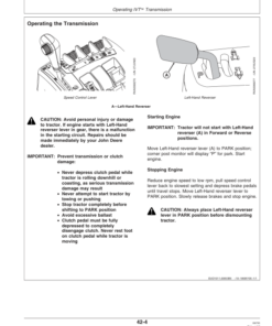 Alternative view of John Deere 7720, 7820, 7920 Tractors Operator's Manual (OMAR188670)