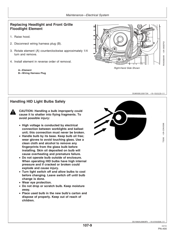 John Deere 7720, 7820, 7920 Tractors Operator's Manual (OMAR188670) - Image 3