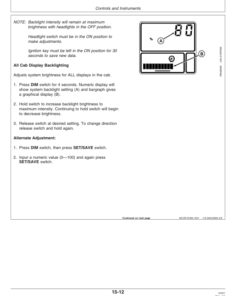 Alternative view of John Deere 7210, 7410, 7510 Tractors (050001-) Operator's Manual (OMAR189660)