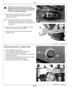 Alternative view of John Deere 7610, 7710, 7810 Tractors Operator's Manual (OMAR189665)