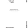 John Deere 7610, 7710, 7810 Tractor (Includes OM Supplement AR209459) Operator's Manual (OMAR191820)
