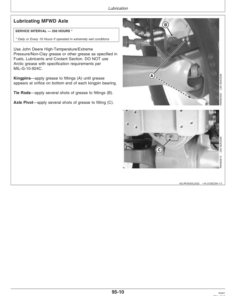 Alternative view of John Deere 7610, 7710, 7810 Tractor (Includes OM Supplement AR209459) Operator's Manual (OMAR191820)