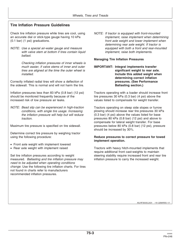 John Deere 7720, 7820, 7920 Tractors Operator's Manual (OMAR194988) - Image 4