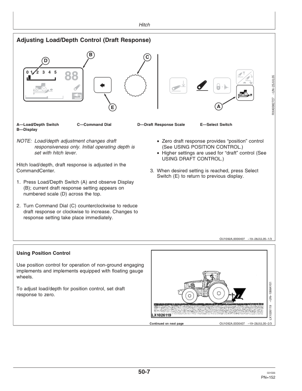 John Deere 7720, 7820, 7920 Tractors Operator's Manual (OMAR194993) - Image 2