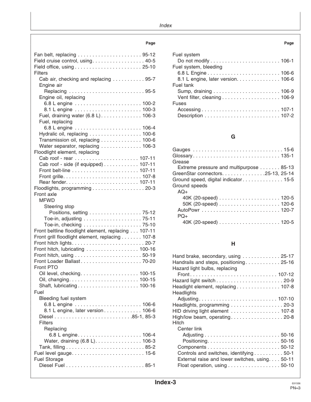 John Deere 7720, 7820, 7920 Tractors Operator's Manual (OMAR194993) - Image 3
