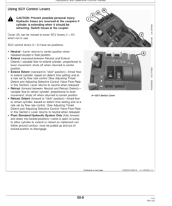 Alternative view of John Deere 9320, 9420, 9520 Scraper Tractors Operator's Manuals (OMAR198047)