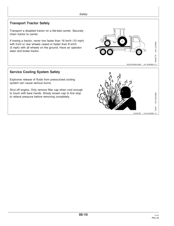 John Deere 7710, 7810 Tractors (Includes OM Supplement AR224314) Operator's Manual (OMAR206906) - Image 2