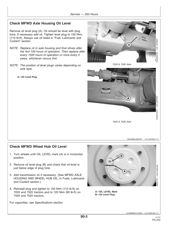 John Deere 7220, 7320, 7420, 7520 Tractors Operator's Manual (OMAR224650) - Image 3