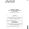 John Deere 7630, 7730, 7830 & 7930 Tractors Export Edition (000001-019999) Operator's Manual (OMAR232110)