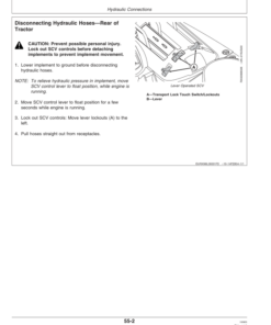 Alternative view of John Deere 7815 Tractor Operator's Manual (OMAR235811)