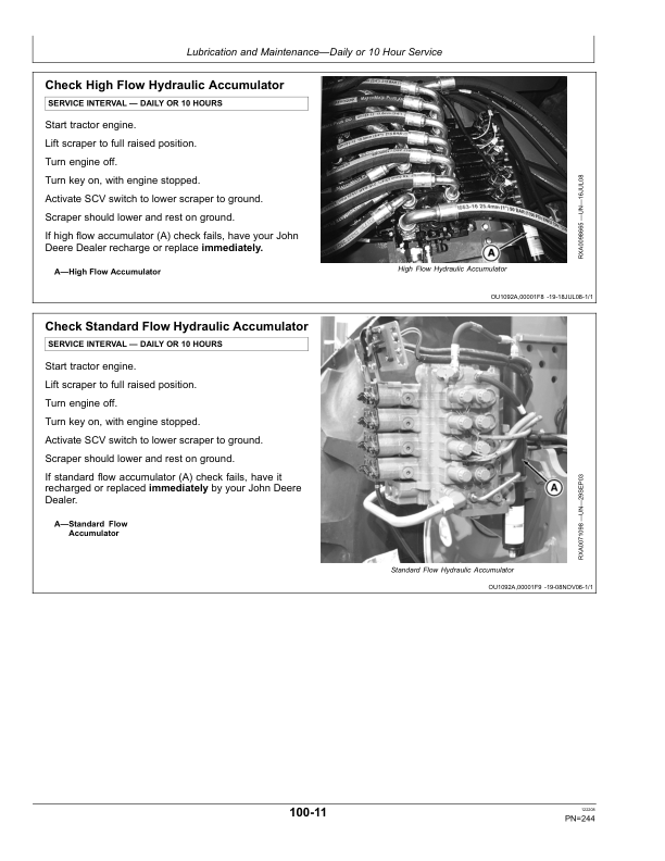 John Deere 9430, 9530, 9630 Scraper Tractors Operator's Manuals (OMAR283051) - Image 3