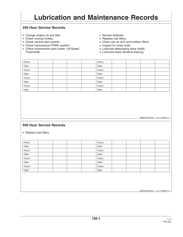 John Deere 9430, 9530, 9630 Scrapers Operator's Manuals (OMAR283052) - Image 4