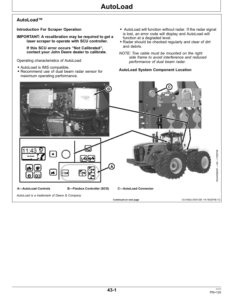 Alternative view of John Deere 9430, 9530, 9630 Scraper Tractors (013000-) Operator's Manual (OMAR309191)
