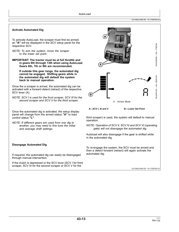 John Deere 9430, 9530, 9630 Scraper Tractors (013000-) Operator's Manual (OMAR309191) - Image 3