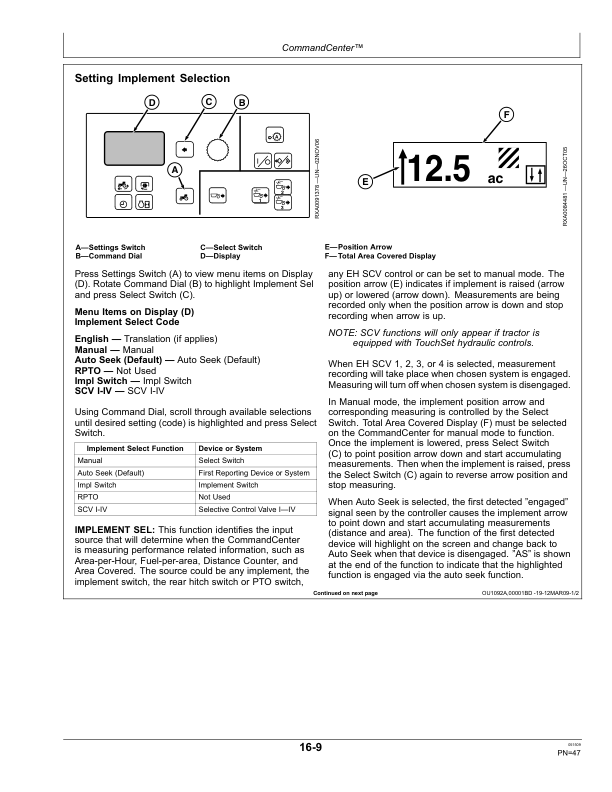 John Deere 9430, 9530, 9630 Scraper Tractors (013000-) Operator's Manual (OMAR309192) - Image 4