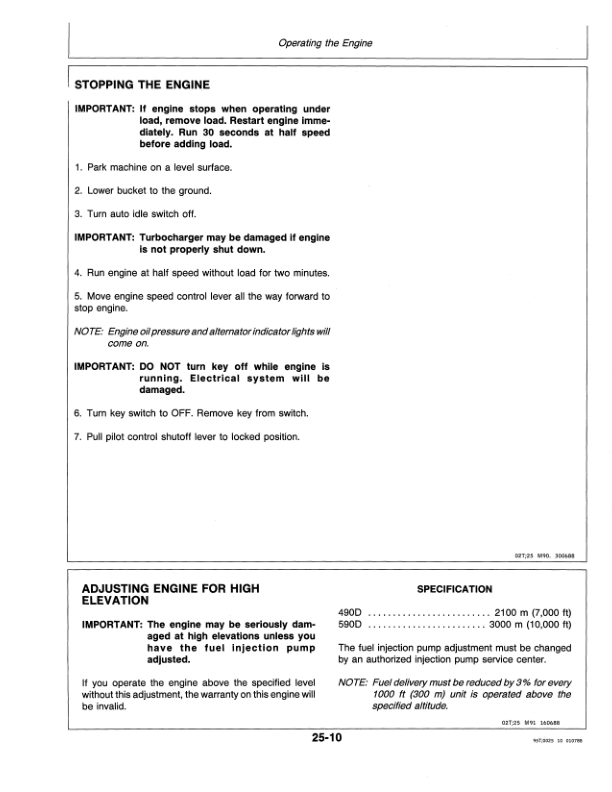 John Deere 490D, 590D Excavators Operator's Manuals (OMAT126018) - Image 2