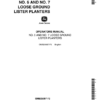 John Deere 6, 7 Loose Ground Lister Planter Operator's Manual (OMB25097)
