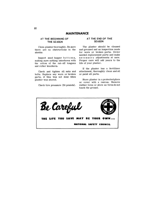 John Deere 6, 7 Loose Ground Lister Planter Operator's Manual (OMB25097) - Image 2