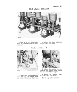 Alternative view of John Deere 246, 446 Corn Planters; 247, 447 Cotton & Corn Planters Operator's Manual (OMB25201)