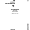 John Deere 25A 3-Point Hitch Sprayer Operator's Manual (OMB25337)
