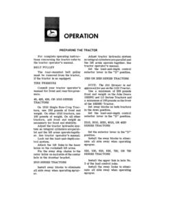 Alternative view of John Deere 10A, 20A 3-Point Hitch Sprayers Operator's Manual (OMB25355)