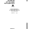 John Deere 206, 208 Dry or Liquid Fertilizer Units Operator's Manual (OMB25375)