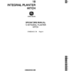 John Deere 18 Integral Planter Hitch Operator's Manual (OMB25403)