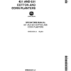 John Deere 431, 631 Cotton & Corn Planter Operator's Manual (OMB25539)