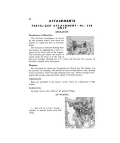 Alternative view of John Deere Unit Planters - Cotton & Corn Nos. 23A, 23B for Rear Mounted Tool Bars Operator's Manual (OMB461255)