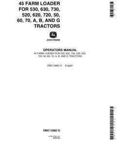 John Deere 45 Farm Loader Operator's Manual (OMC13982)