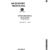John Deere 240 Economy Rear Blade Operator's Manual (OMC16029)