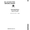 John Deere 25 Push-Type Manure Loader Operator's Manual (OMC181047)
