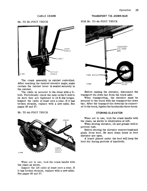 John Deere 300 Regular Portable Elevator Operator's Manual (OMC18624) - Image 2