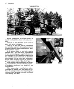 Alternative view of John Deere 400 Grinder-Mixer Operator's Manual (OMC20012)