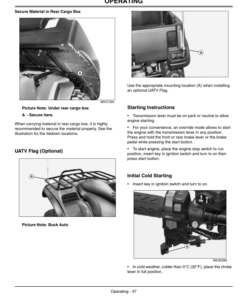 Alternative view of John Deere 500 Buck Auto Utility All Terrain Vehicle (020001-) Operator's Manual (OMC219000394)