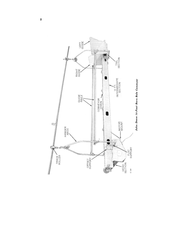 John Deere 14 Foot Barn Bale Conveyor (Series 1) Operator's Manual (OMC45659) - Image 2
